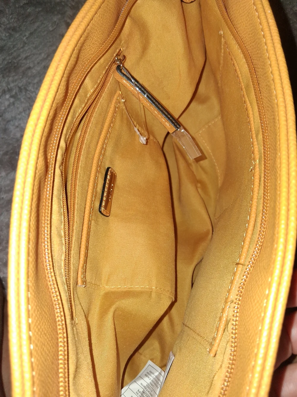 Aldo Mustard Yellow Chain-Strap Satchel